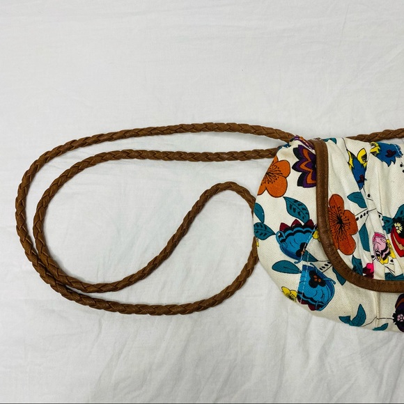 Blanco crossbody small tan floral bag ladies. - Picture 9 of 11